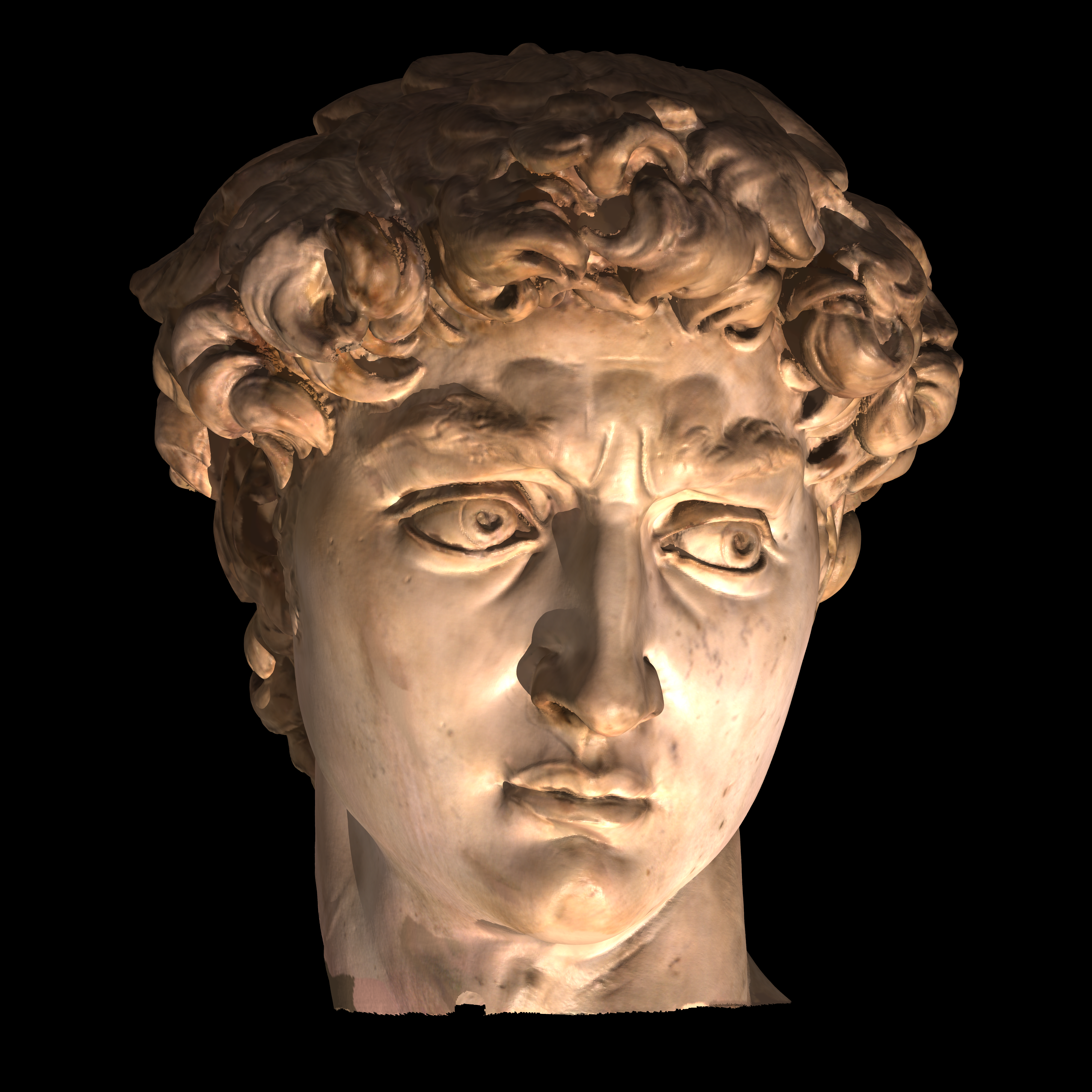Давид скульптура Микеланджело лицо